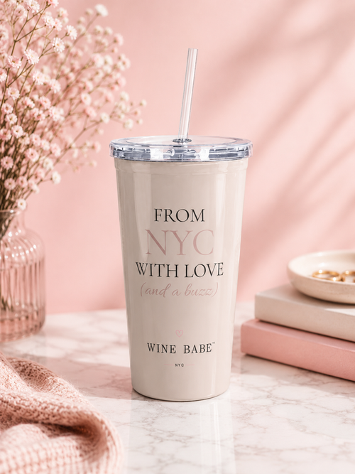 Babe Plastic Tumbler with Straw