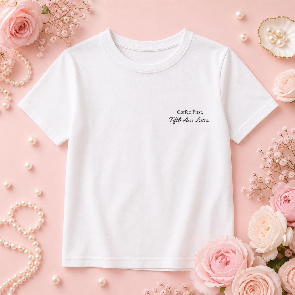 Fifth Ave Embroidered Tee