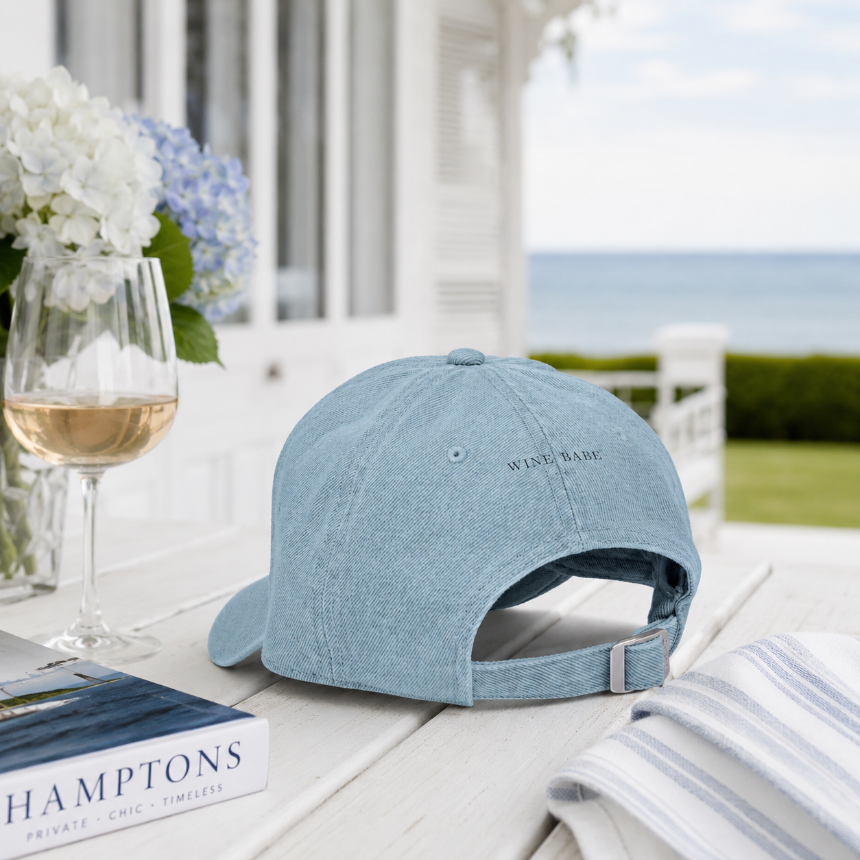 Summering Somewhere Expensive, Denim Hat (Embroidery)