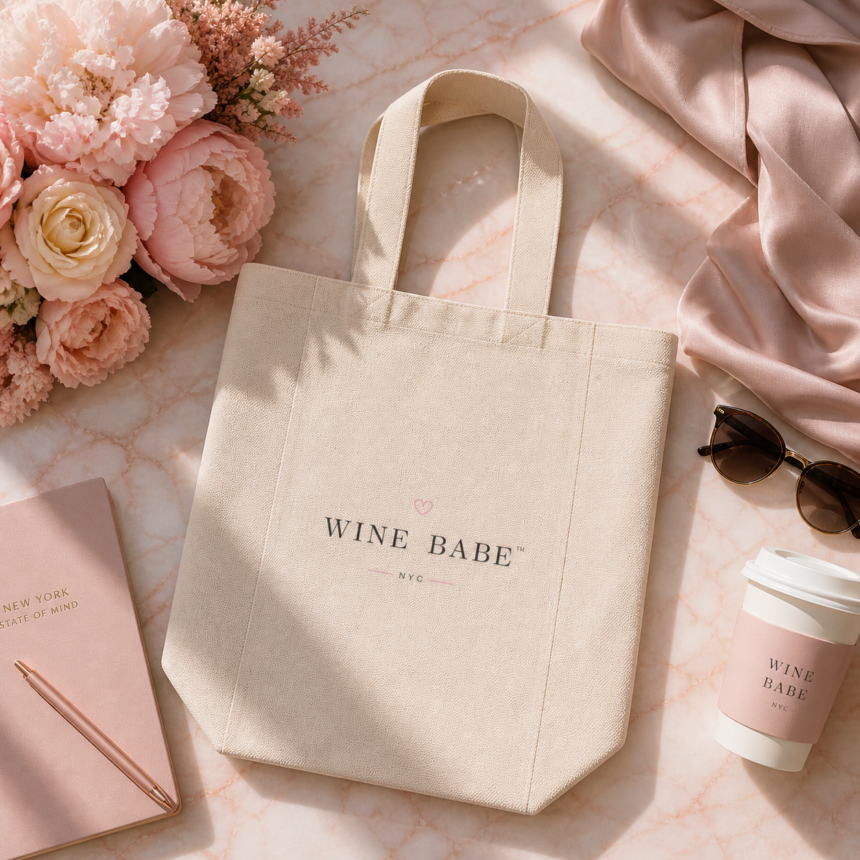 NYC Double Wine Tote Bag